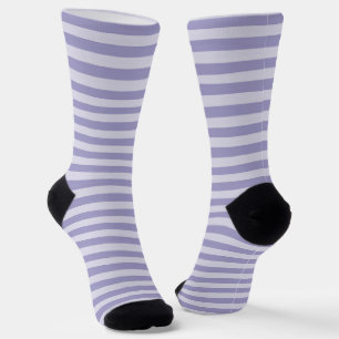 Chaussette Motif sans couture à rayures violettes