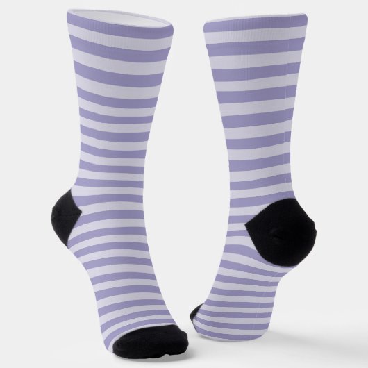 Chaussette Motif sans couture à rayures violettes (Angulaire)