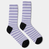 Chaussette Motif sans couture à rayures violettes (Droite)