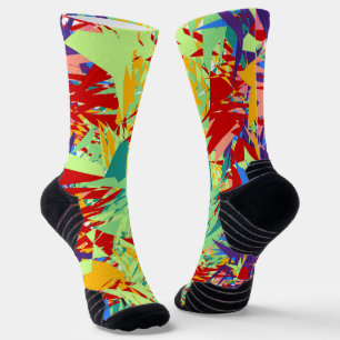 Chaussette Motif sans couture de chaos géométrique abstrait c