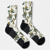 Chaussette Motif sans couture Giraffe | motif floral coloré (Droite)