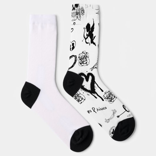Chaussette Motif sans couture gothique (Droite)