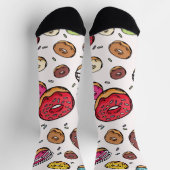 Chaussette Motif sans fin de donuts (Haut)