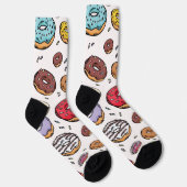 Chaussette Motif sans fin de donuts (Droite)