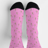 Chaussette Motif saxophone en rose (Haut)