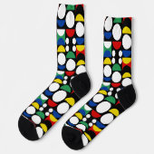 Chaussette Motif scandinave noir du Bauhaus du milieu du sièc (Gauche)