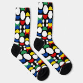 Chaussette Motif scandinave noir du Bauhaus du milieu du sièc (Droite)