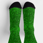Chaussette Motif scintillant vert de la St. Patrick (Haut)
