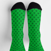 Chaussette Motif Shamrock vert de la Saint-Patrick (Haut)