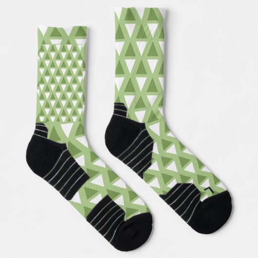 Chaussette Motif simple vert pastel (Droite)