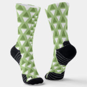 Chaussette Motif simple vert pastel (Angulaire)