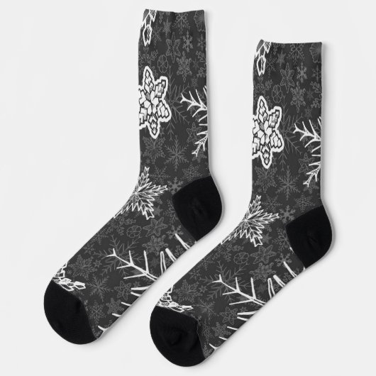 Chaussette Motif Snowflake (Gauche)