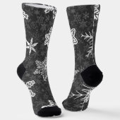 Chaussette Motif Snowflake (Angulaire)