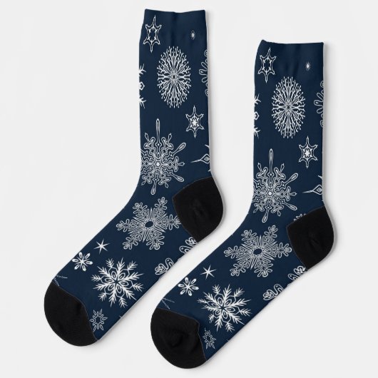 Chaussette Motif Snowflake (Gauche)