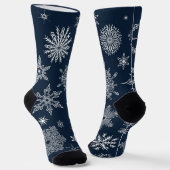 Chaussette Motif Snowflake (Angulaire)