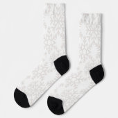 Chaussette Motif Snowflake (Gauche)