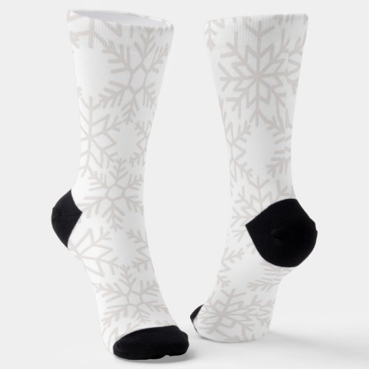 Chaussette Motif Snowflake (Angulaire)