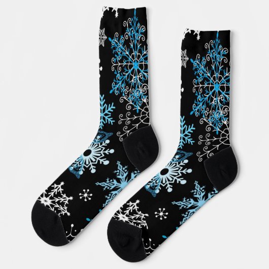 Chaussette Motif Snowflake (Gauche)