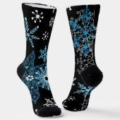 Chaussette Motif Snowflake (Angulaire)