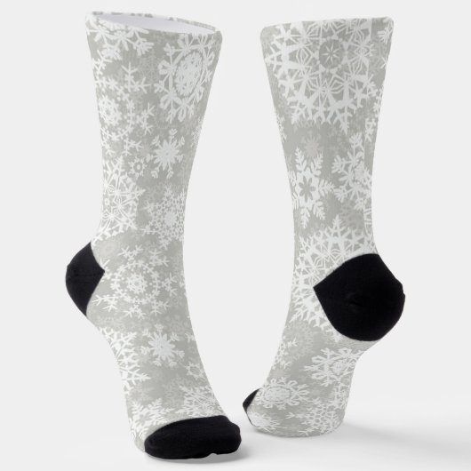 Chaussette Motif Snowflake (Angulaire)