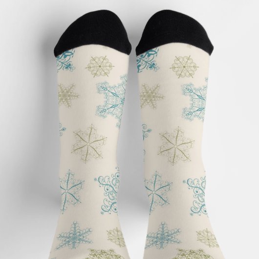 Chaussette Motif Snowflake (Haut)