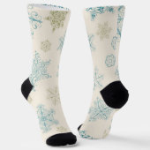 Chaussette Motif Snowflake (Angulaire)