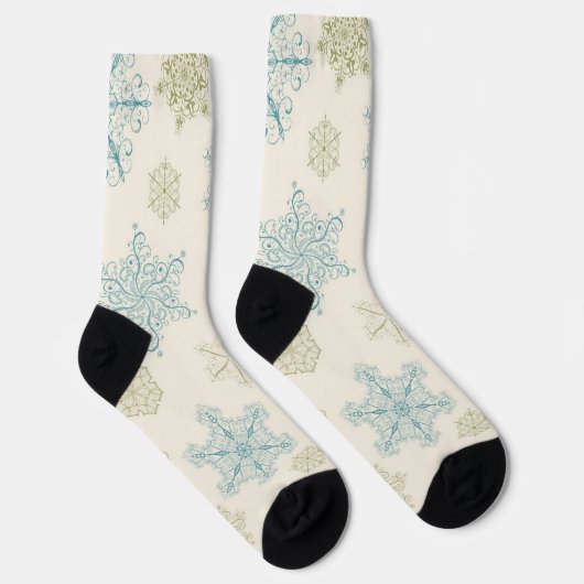 Chaussette Motif Snowflake (Droite)