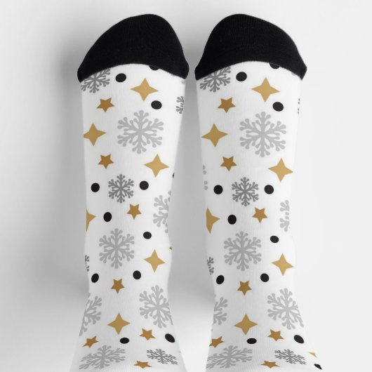 Chaussette Motif Snowflake (Haut)