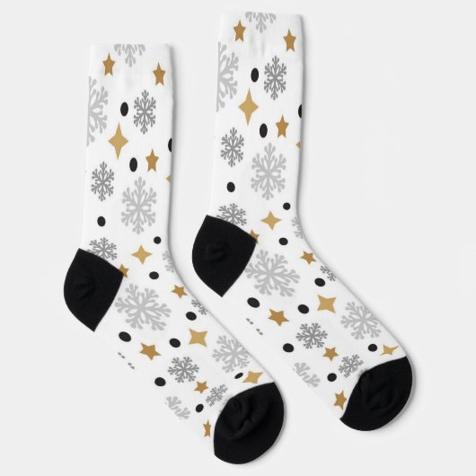 Chaussette Motif Snowflake (Droite)