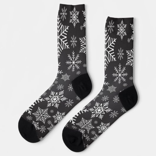 Chaussette Motif Snowflake (Gauche)