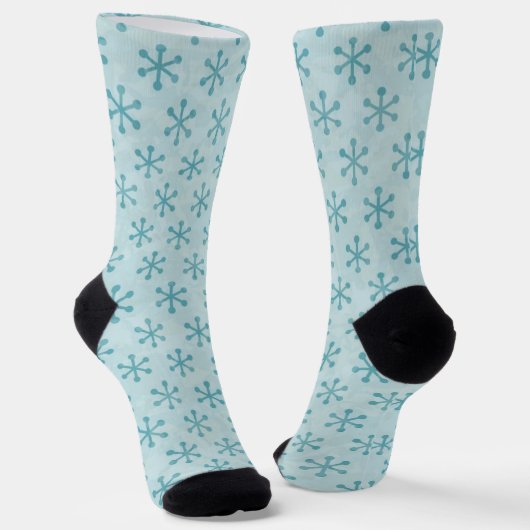 Chaussette Motif Snowflake (Angulaire)