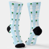 Chaussette Motif Snowman (Angulaire)