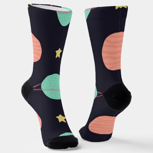 Chaussette Motif spatial (Angulaire)