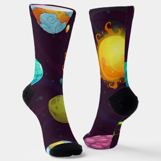 Chaussette Motif spatial (Angulaire)