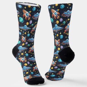 Chaussette Motif spatial
