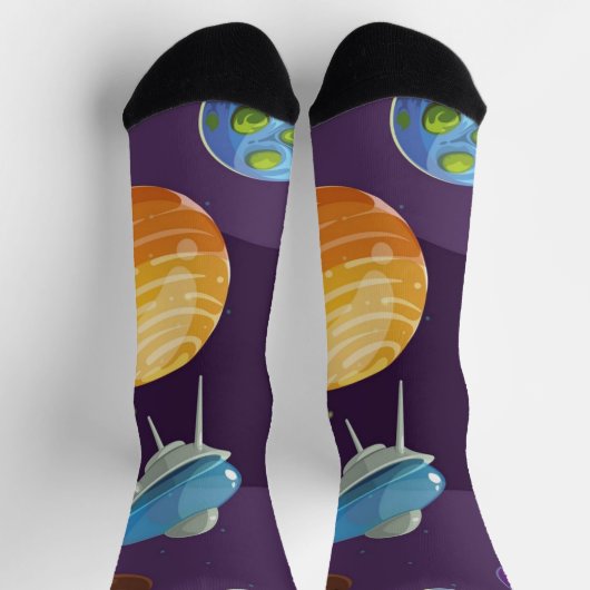 Chaussette Motif spatial (Haut)