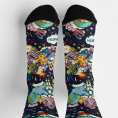 Chaussette Motif spatial (Haut)