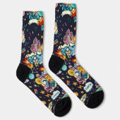 Chaussette Motif spatial (Droite)