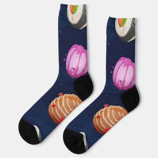 Chaussette Motif spatial (Gauche)