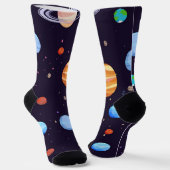 Chaussette Motif spatial (Angulaire)