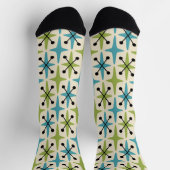 Chaussette Motif Starburst moderne du milieu du siècle (Haut)