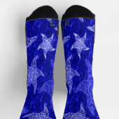 Chaussette Motif Starfish bleu (Haut)