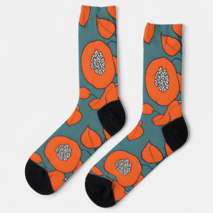 Chaussette Motif Tangerine