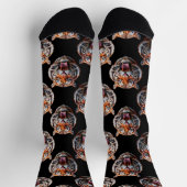 Chaussette Motif Tiger - Noir (Haut)
