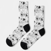 Chaussette Motif Toile d'araignée Halloween  (Gauche)