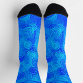 Chaussette Motif Tourbillons Bleus (Haut)
