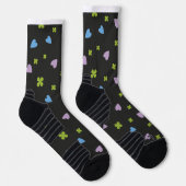 Chaussette Motif Trèfle et Cœurs (Droite)