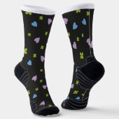 Chaussette Motif Trèfle et Cœurs (Angulaire)