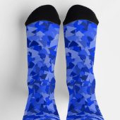 Chaussette Motif Triangle Bleu (Haut)