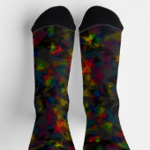 Chaussette Motif triangle noir foncé Abstrait Cool élégant (Haut)